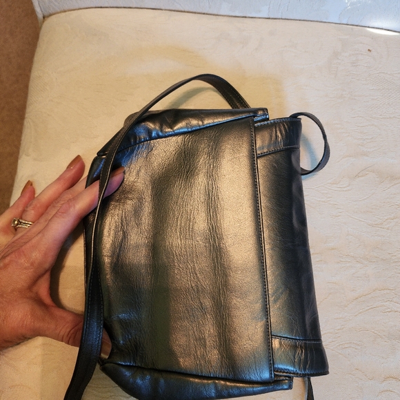 STUART WEITZMAN Metalic Gray Studded Crossbody - Picture 2 of 4